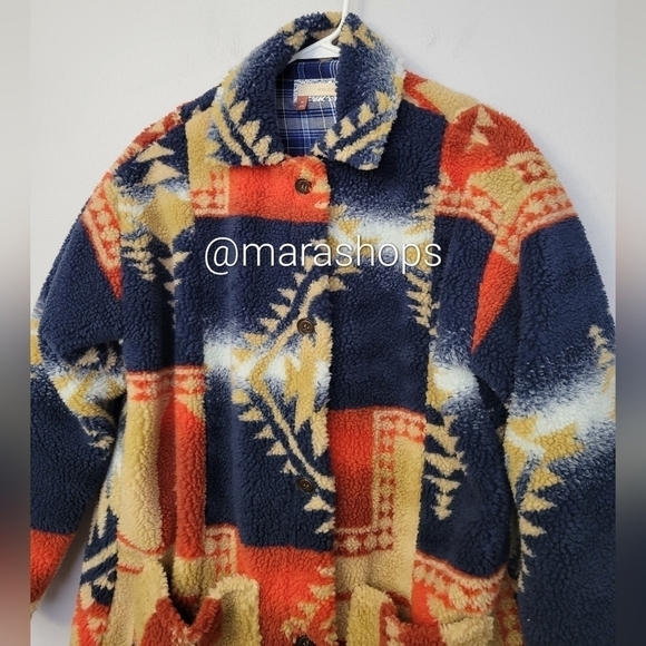 Pilcro Leopard Sherpa Duster Jacket - Picture 4 of 10